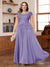 A-Line/Princess Scoop Short Sleeves Chiffon Plus Size Mother of the Bride Dresses with Applique