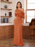 Sheath/Column One-Shoulder Short Sleeve Ruched Mother of the Bride Dresses