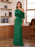 Sheath/Column One-Shoulder Short Sleeve Ruched Mother of the Bride Dresses