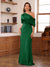 Sheath/Column One-Shoulder Short Sleeve Ruched Mother of the Bride Dresses