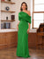 Sheath/Column One-Shoulder Short Sleeve Ruched Mother of the Bride Dresses