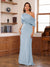 Sheath/Column One-Shoulder Short Sleeve Ruched Mother of the Bride Dresses