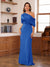 Sheath/Column One-Shoulder Short Sleeve Ruched Mother of the Bride Dresses
