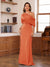 Sheath/Column One-Shoulder Short Sleeve Ruched Mother of the Bride Dresses
