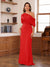 Sheath/Column One-Shoulder Short Sleeve Ruched Mother of the Bride Dresses