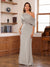 Sheath/Column One-Shoulder Short Sleeve Ruched Mother of the Bride Dresses