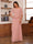 A-Line/Princess Scoop Short Sleeves Tiered Chiffon Mother of the Bride Dresses