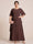 A-Line/Princess Scoop Short Sleeves Tiered Chiffon  Plus Size Mother of the Bride Dresses