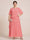 A-Line/Princess Scoop Short Sleeves Tiered Chiffon  Plus Size Mother of the Bride Dresses