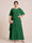 A-Line/Princess Scoop Short Sleeves Tiered Chiffon  Plus Size Mother of the Bride Dresses