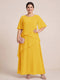 A-Line/Princess Scoop Short Sleeves Tiered Chiffon  Plus Size Mother of the Bride Dresses