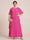A-Line/Princess Scoop Short Sleeves Tiered Chiffon  Plus Size Mother of the Bride Dresses
