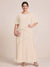 A-Line/Princess Scoop Short Sleeves Tiered Chiffon  Plus Size Mother of the Bride Dresses