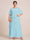 A-Line/Princess Scoop Short Sleeves Tiered Chiffon  Plus Size Mother of the Bride Dresses