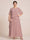 A-Line/Princess Scoop Short Sleeves Tiered Chiffon  Plus Size Mother of the Bride Dresses