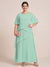 A-Line/Princess Scoop Short Sleeves Tiered Chiffon  Plus Size Mother of the Bride Dresses
