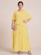 A-Line/Princess Scoop Short Sleeves Tiered Chiffon  Plus Size Mother of the Bride Dresses