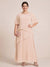 A-Line/Princess Scoop Short Sleeves Tiered Chiffon  Plus Size Mother of the Bride Dresses
