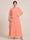 A-Line/Princess Scoop Short Sleeves Tiered Chiffon  Plus Size Mother of the Bride Dresses