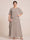 A-Line/Princess Scoop Short Sleeves Tiered Chiffon  Plus Size Mother of the Bride Dresses