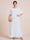 A-Line/Princess Scoop Short Sleeves Tiered Chiffon  Plus Size Mother of the Bride Dresses