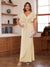 Sheath/Column V-Neck Short Sleeves Ruched Mother of the Bride Dresses