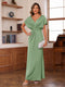 Sheath/Column V-Neck Short Sleeves Ruched Mother of the Bride Dresses