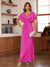 Sheath/Column V-Neck Short Sleeves Ruched Mother of the Bride Dresses