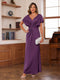 Sheath/Column V-Neck Short Sleeves Ruched Mother of the Bride Dresses