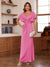 Sheath/Column V-Neck Short Sleeves Ruched Mother of the Bride Dresses