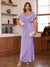 Sheath/Column V-Neck Short Sleeves Ruched Mother of the Bride Dresses