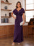 Sheath/Column V-Neck Short Sleeves Ruched Mother of the Bride Dresses