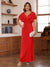 Sheath/Column V-Neck Short Sleeves Ruched Mother of the Bride Dresses