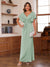 Sheath/Column V-Neck Short Sleeves Ruched Mother of the Bride Dresses