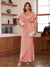 Sheath/Column V-Neck Short Sleeves Ruched Mother of the Bride Dresses