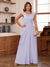 A-Line/Princess Scoop Cap Sleeves Ruched Mother of the Bride Dresses with Pockets