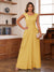 A-Line/Princess Scoop Cap Sleeves Ruched Mother of the Bride Dresses with Pockets
