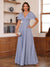 A-Line/Princess V-Neck Short Sleeves Ruched Mother of the Bride Dresses
