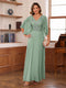 A-Line/Princess V-Neck Appliques Chiffon Mother of the Bride Dresses with Jacket