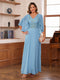 A-Line/Princess V-Neck Appliques Chiffon Mother of the Bride Dresses with Jacket