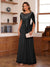 A-Line/Princess Illusion Scoop Appliques Ruched Mother of the Bride Dresses with Cape