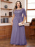 A-Line/Princess Illusion Scoop Appliques Ruched Plus Size Mother of the Bride Dresses with Cape