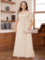 A-Line/Princess Illusion Scoop Appliques Ruched Plus Size Mother of the Bride Dresses with Cape