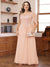 A-Line/Princess Illusion Scoop Appliques Ruched Plus Size Mother of the Bride Dresses with Cape