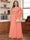 A-Line/Princess Illusion Scoop Appliques Ruched Plus Size Mother of the Bride Dresses with Cape