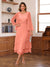 A-Line/Princess Scoop Two Pieces Tiered Mother of the Bride Dresses with Jacket
