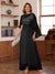 A-Line/Princess V-Neck Appliques Ruched Mother of the Bride Dresses with Cape