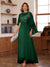 A-Line/Princess V-Neck Appliques Ruched Mother of the Bride Dresses with Cape