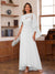 A-Line/Princess V-Neck Appliques Ruched Mother of the Bride Dresses with Cape