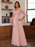 A-Line/Princess Sweetheart Neck 3/4 Sleeves Floor-Length Mother Of The Bride Dresses With Ruffles & Appliques